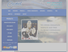 Tablet Screenshot of casketgalleryfl.com